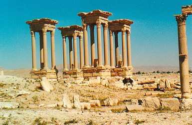 Das Tetrapylion in Palmyra